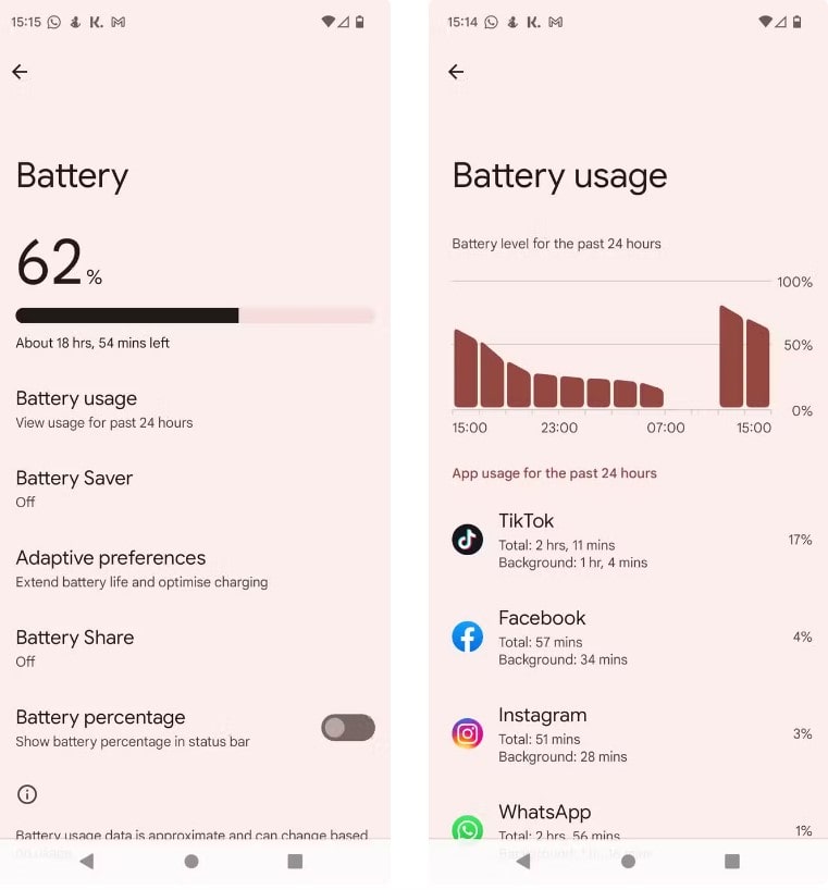 ضعف عمر البطارية أو الاستخدام المُفرط للبطارية