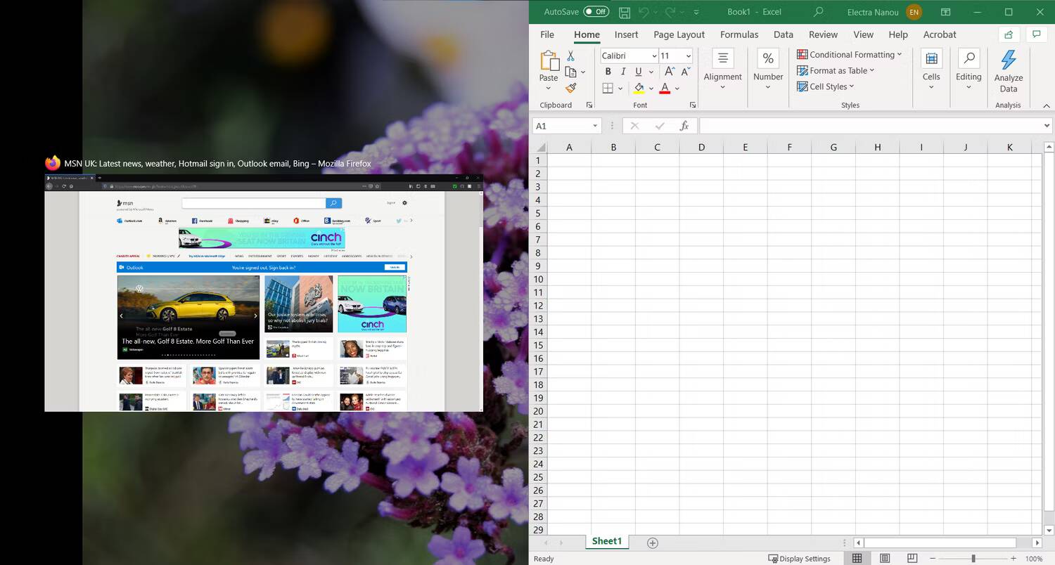 صورة لـ كيفية تقسيم الشاشة في Windows 10 إلى العديد من النوافذ | choosing-second-window-in-split-screen