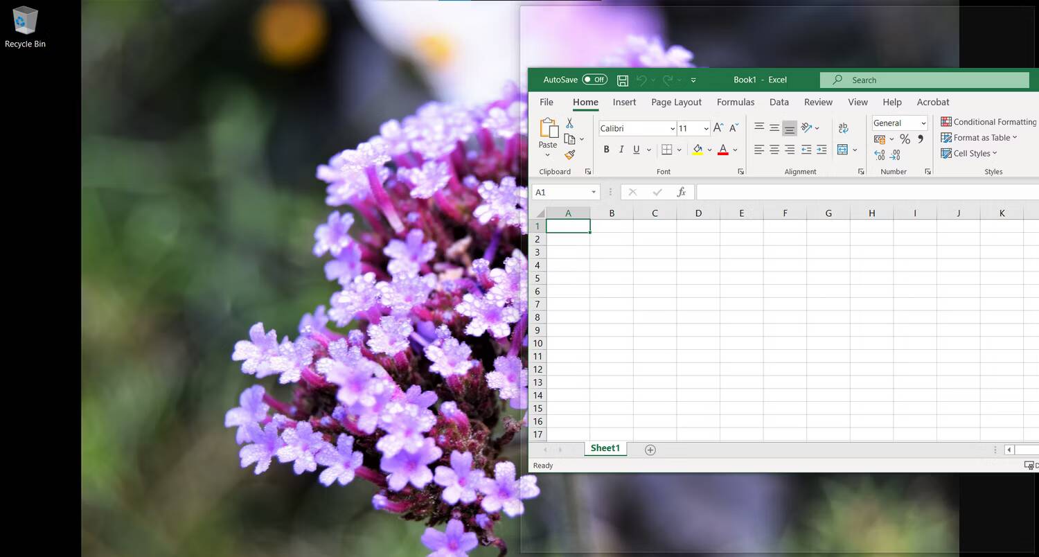 صورة لـ كيفية تقسيم الشاشة في Windows 10 إلى العديد من النوافذ | moving-excel-window-for-split-screen