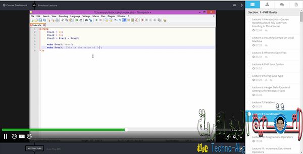 صورة لـ دورة PHP كاملة مع Bootstrap3 قيمتها 300 دولار ، بأكثر من 143 فيديو و20 ساعة مجانا | Screenshot2B2528352529-DzTechs