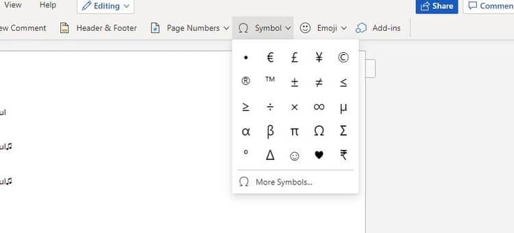 صورة لـ كيفية إدراج الرموز الموسيقية في Microsoft Word و Excel | 1yvDIQp19oBoOCgl8Y8Ohig-DzTechs