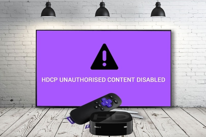 صورة لـ كيفية استخدام شاشات مُتعددة على الكمبيوتر من خلال توزيع إشارة HDMI | HDCP-Unauthorized.-Content-Disabled-DzTechs