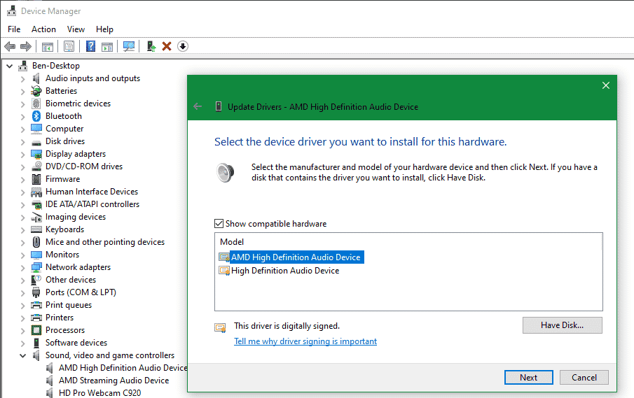 صورة لـ الصوت لا يعمل في Windows 10؟ إليك خطوات إصلاح مشاكل تعطل الصوت | Update-High-Definition-Audio-Device-Windows-DzTechs