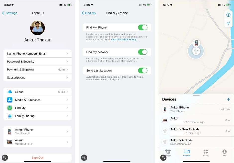 صورة لـ لا يتم عرض سماعات AirPods في “تحديد الموقع”؟ إليك أفضل الإصلاحات | 1Vt93NpOEAG5kpz9dbnNH9Q-DzTechs