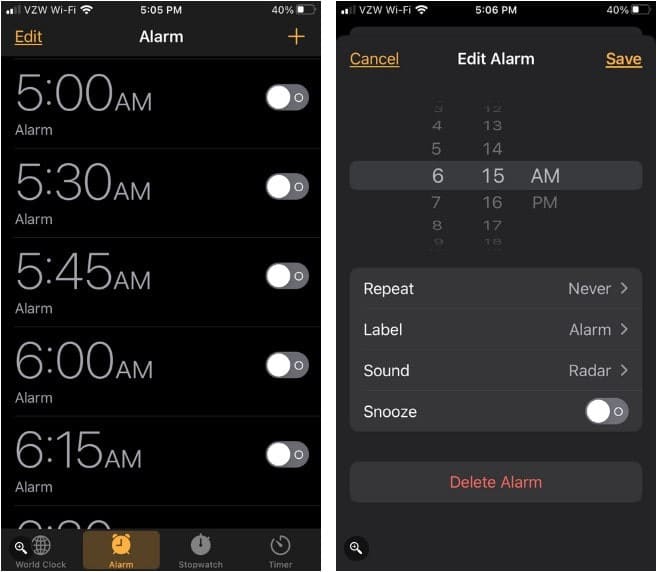 صورة لـ كيفية تغيير وقت الغفوة على الـ iPhone | 1WVIn3icDSWkAbbOOtFAclA-DzTechs