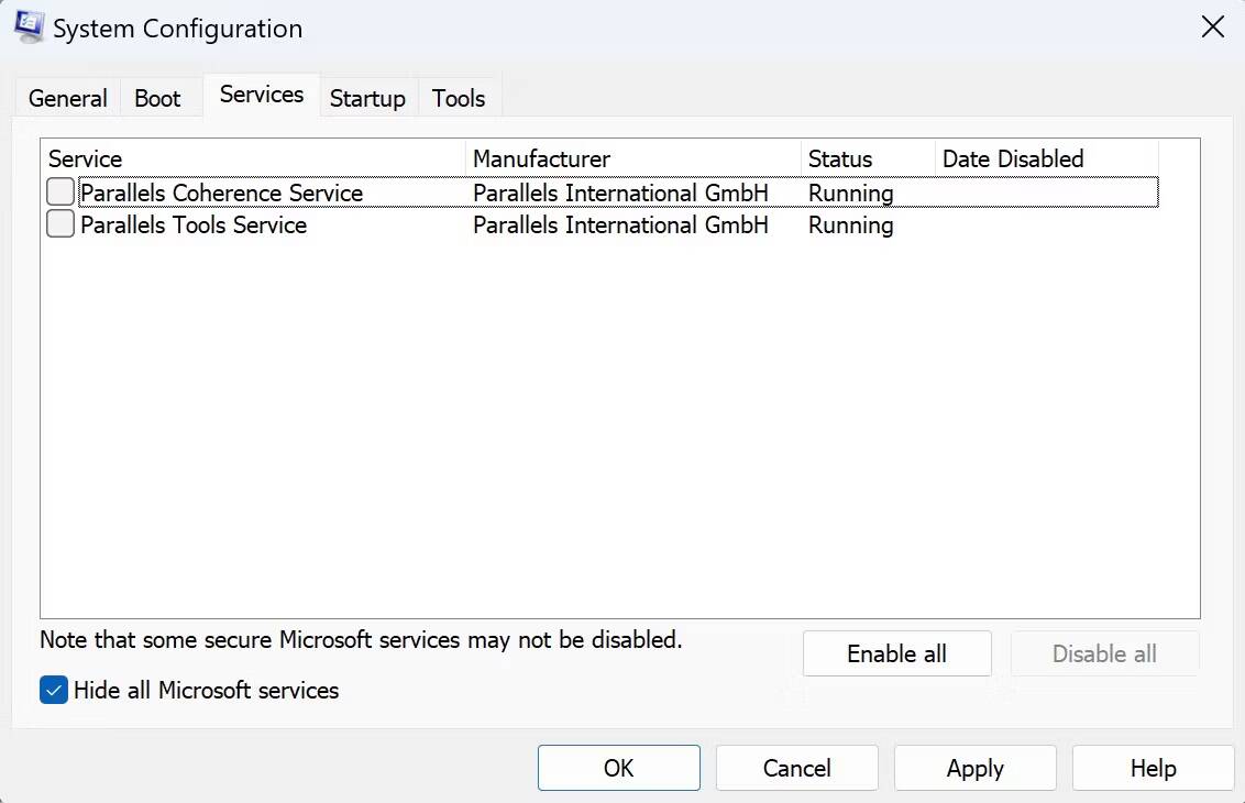 صورة لـ كيفية إجراء التمهيد النظيف على Windows 11 | system-configuration-dialog-box