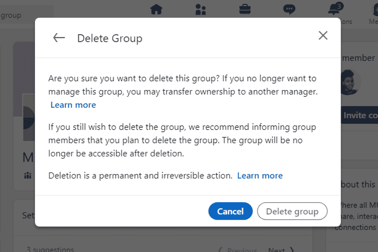 صورة لـ كيفية إنشاء وحذف مجموعة LinkedIn: دليل خطوة بخطوة | 1SfDECo2bfVhD180bHZPhmw-DzTechs