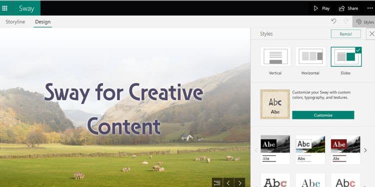 صورة لـ أفضل ميزات Microsoft Sway لإنشاء تقارير وعروض تقديمية تفاعلية | 1SvMFAcg_uF0phO7Uo_ScXQ-DzTechs