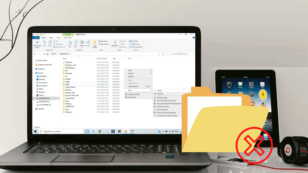 صورة لـ لا يمكنك إنشاء مجلد جديد في Windows 10؟ إليك كيفية إصلاحه | 1lTJp8LZMFbIZw4ZAbbjp0A-DzTechs