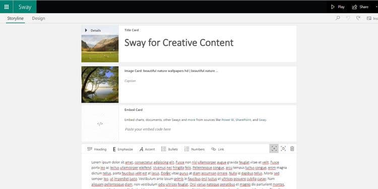 صورة لـ أفضل ميزات Microsoft Sway لإنشاء تقارير وعروض تقديمية تفاعلية | 1mGDjzSY8dRmhDWmXt9ssEQ-DzTechs