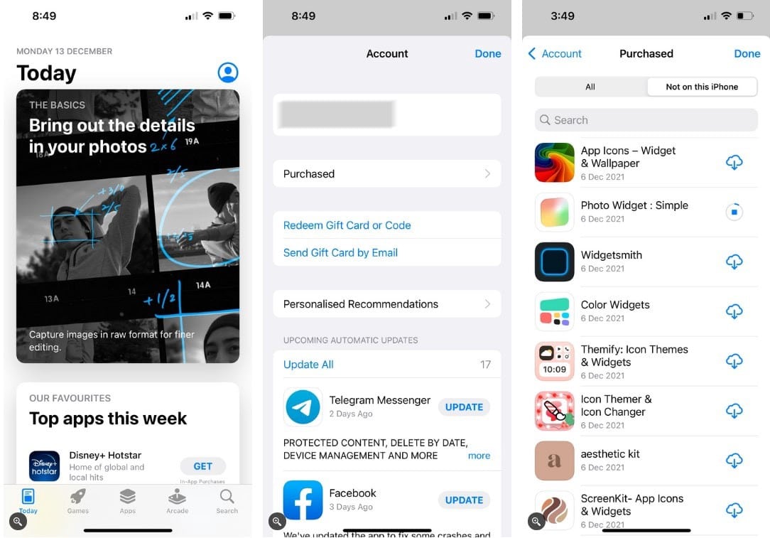 صورة لـ كيفية استعادة التطبيقات وعمليات الشراء داخل التطبيق المحذوفة على الـ iPhone | 1rBt_1TjFigQglBA3NO_vXQ-DzTechs