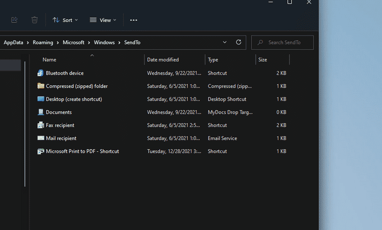 صورة لـ كيفية إضافة اختصارات جديدة إلى قائمة “إرسال إلى” في Windows 11 | 1Mn7KIii6srVTeAq1aDDP3w-DzTechs