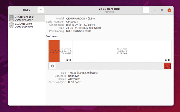 صورة لـ كيفية استخدام Ubuntu Disk Utility لإدارة وسائط التخزين المُتعددة | 1QecmShotkvwgtCVoR39xlg-DzTechs