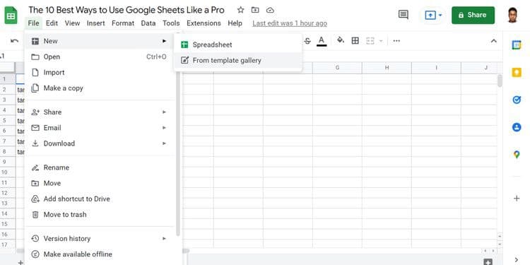 صورة لـ أفضل الطرق لاستخدام “جداول بيانات Google” مثل المُحترفين | 1_Y21Z8Jk45iX4HDDLjJ8JA-DzTechs