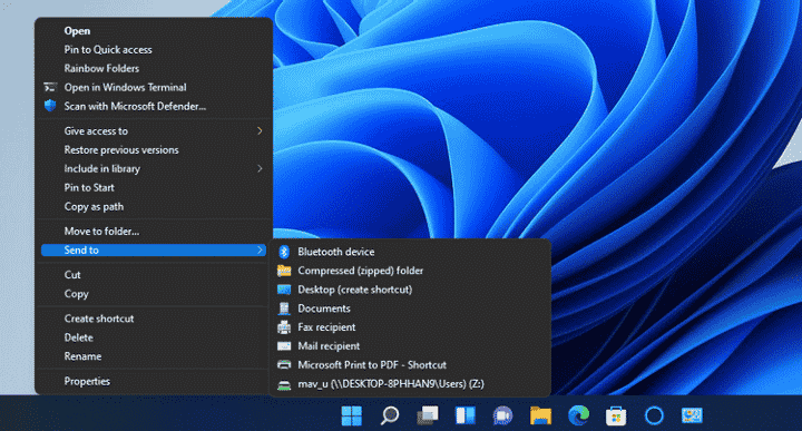 صورة لـ كيفية إضافة اختصارات جديدة إلى قائمة “إرسال إلى” في Windows 11 | 1xPJNy_ra5uhRxTjgcLLCTg-DzTechs