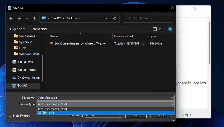 صورة لـ كيفية إضافة خيار الوضع الآمن إلى قائمة السياق في Windows 11 | 1Rv7kkGQjXikTG01wLhDCKQ-DzTechs