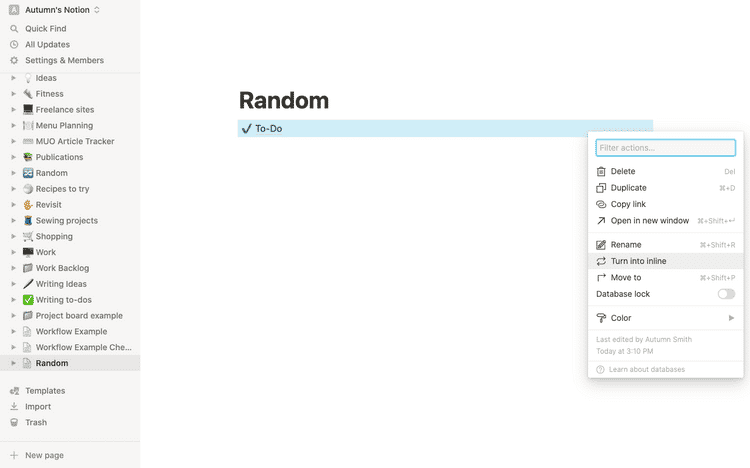 صورة لـ كيفية تبديل قاعدة البيانات من صفحة كاملة إلى مُضمنة في Notion | 1Te2VPmssbFY4p2_t6FZSGA-DzTechs