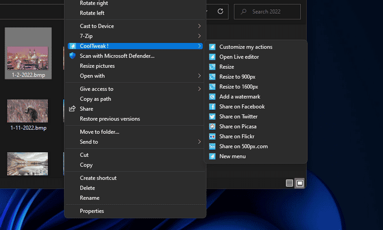 صورة لـ كيفية إضافة خيارات تغيير حجم الصور إلى قائمة سياق Windows 11 | 1cDzMnHd4C8X6ihPi8zYdZw-DzTechs