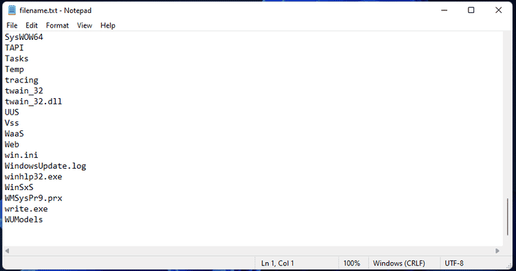 صورة لـ كيفية نسخ قائمة ملفات المجلد إلى ملف نصي في Windows 11 | 1eklEEid2cFkEQzkfKIuXOg-DzTechs
