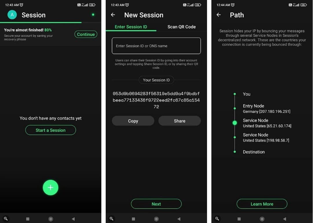 صورة لـ بعض الأسباب لتجربة Session كتطبيق مراسلة خاصة | 1iOFN8KaKgG5qeJa1xiFWVg-DzTechs