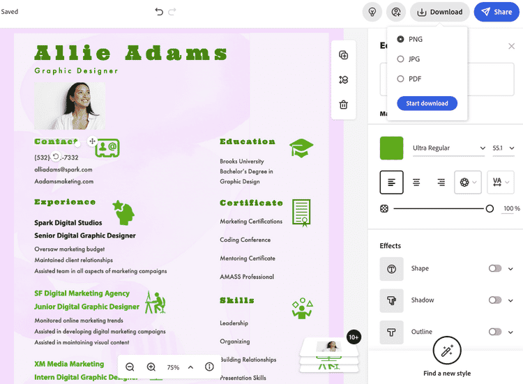صورة لـ أفضل الموارد المجانية عبر الإنترنت لنماذج السيرة الذاتية القابلة للتخصيص | 1EXIqdmg-6qwEHY-0SrKLdg-DzTechs