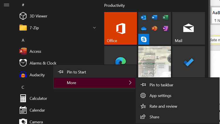 صورة لـ كل ما تحتاج لمعرفته حول قوائم الوصول السريع في Windows 10 | 1GctErSXCFUfnG6mk0Yg4jA-DzTechs