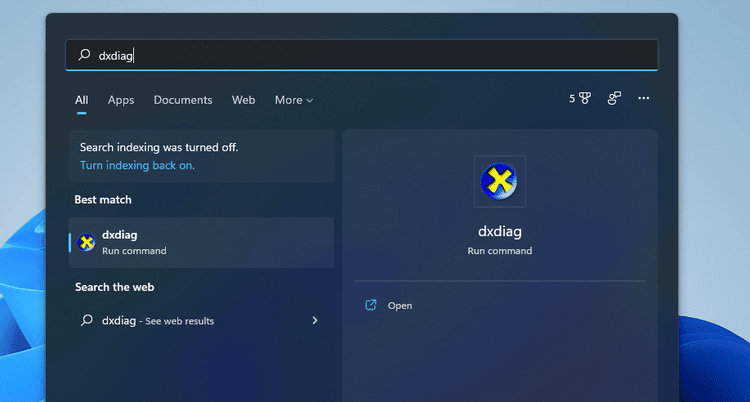 صورة لـ أفضل الطرق لفتح أداة تشخيص DirectX في نظام التشغيل Windows 11 | 1QODkd3fPO6N2npIG2Tp4Ww-DzTechs