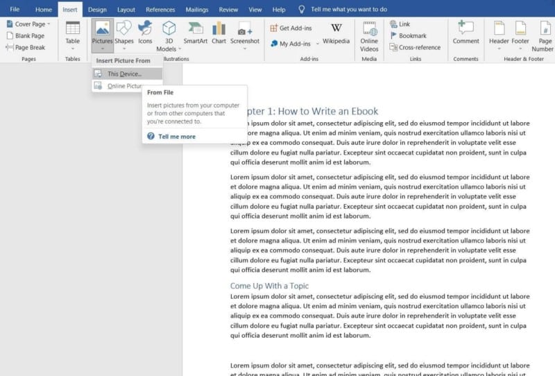 صورة لـ كيفية إنشاء كتاب إلكتروني باستخدام Microsoft Word | 1gIvNUXNKQsqoHEQUTPBAwQ-DzTechs