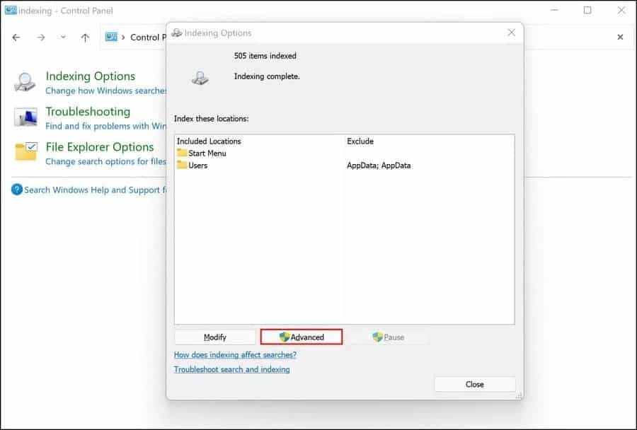 صورة لـ كيفية إصلاح خطأ “تم إيقاف الفهرسة مُؤقتًا” على Windows 11 | 14w985ZDvla3aDaepLpCqpw-DzTechs