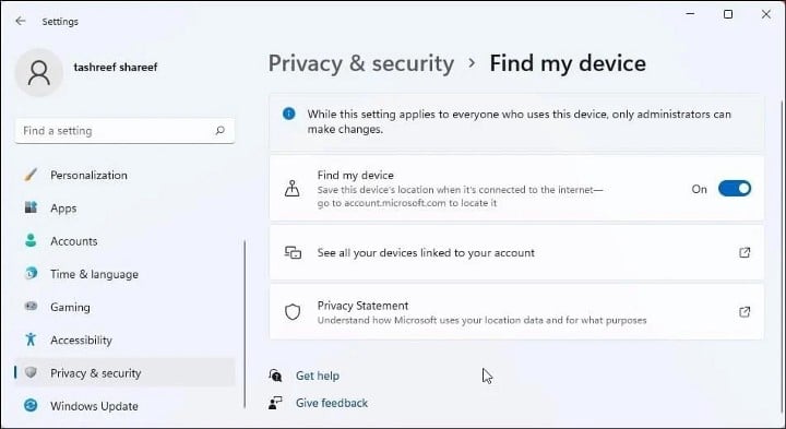 صورة لـ كيفية البحث عن جهاز مفقود يعمل بنظام Windows 11 وقفله عن بُعد | 1AbG1f_4LENHtW4ryb4POXw-DzTechs