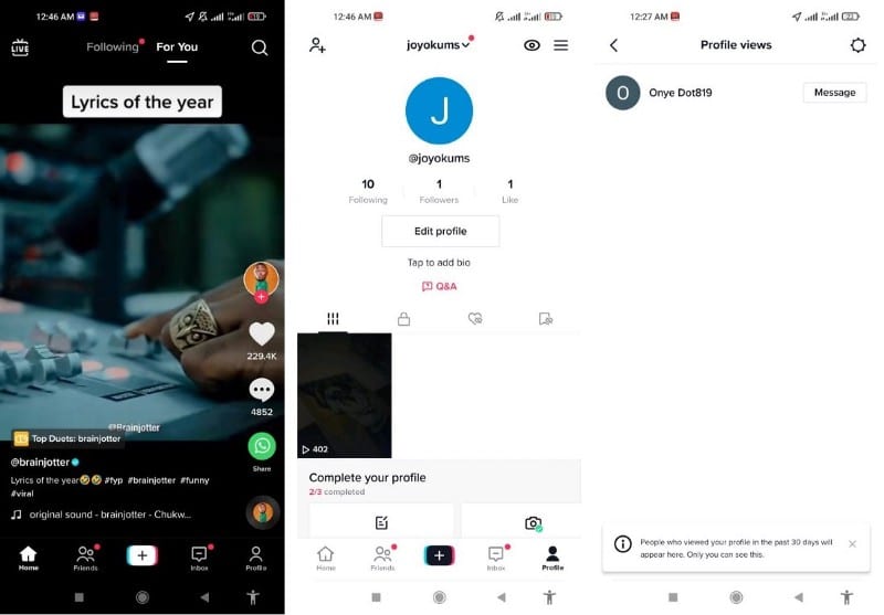 صورة لـ كيف تعرف من شاهد ملفك الشخصي على TikTok | 12FF19bgRFeMlOTRO8y15wA-DzTechs