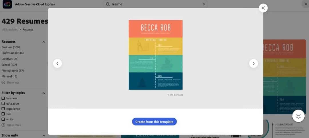 صورة لـ كيفية إنشاء سيرة ذاتية باستخدام Adobe Express في خطوات سهلة | 1BG2T2kUG5GMeySLq5vqyMg-DzTechs