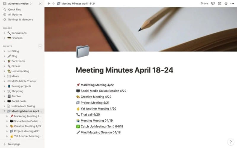 صورة لـ كيف تحافظ على ملاحظاتك مُنظمة ويمكن الوصول إليها في Notion | 1LkBjfMa_jLGM6bma2nAp_A-DzTechs
