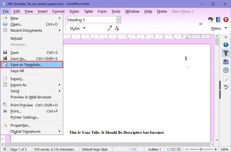 صورة لـ كيفية إنشاء نماذج أنماط مُخصصة في LibreOffice Writer | 1N0a3MuoXPdllX7-UJCioIg-DzTechs