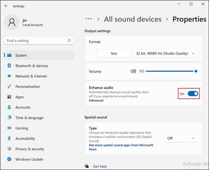 صورة لـ كيفية ضبط الجهير والطبقات الصوتية على Windows 10 و Windows 11 | 1Vk_YaZc54XyJtZSO8bYq4Q-DzTechs