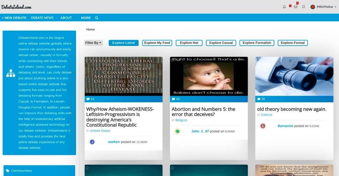 صورة لـ أفضل مواقع المناظرات للنقاش المدني والمنطقي عبر الإنترنت حول الآراء | 1Vwcf8FvveRWHOf7nR2zEsA-DzTechs