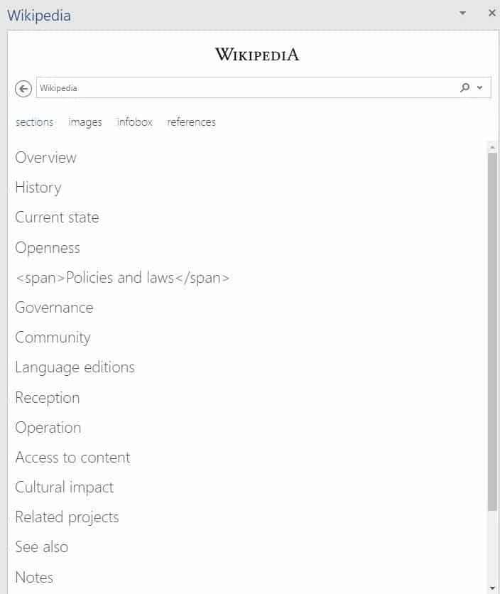 صورة لـ كيفية استخدام ويكيبيديا في Microsoft Word | 1Xkcth74JVVAMWdUd_UGtUw-DzTechs