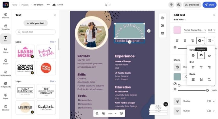 صورة لـ كيفية إنشاء سيرة ذاتية باستخدام Adobe Express في خطوات سهلة | 1XwL-WV6gHJ_hyfZQfsC6tA-DzTechs