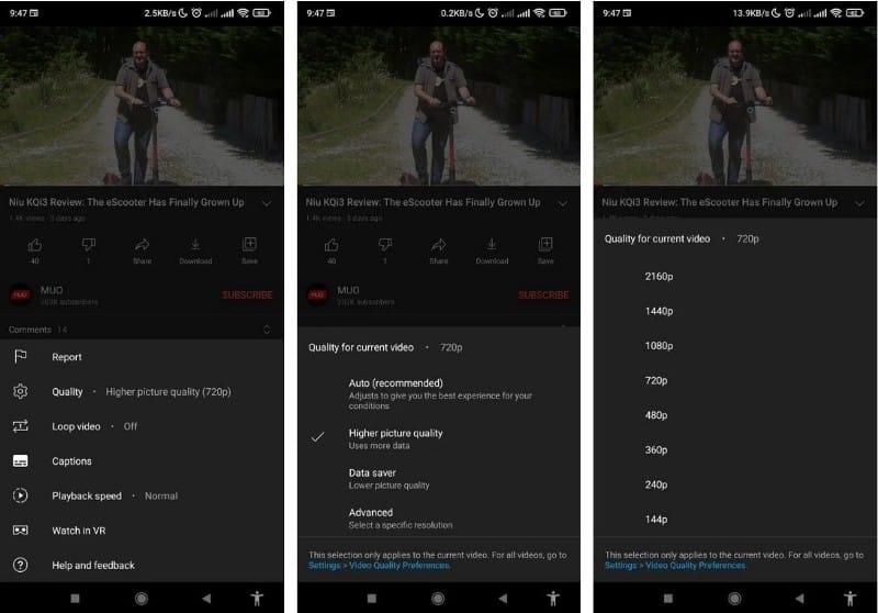 صورة لـ كيفية تغيير جودة فيديو YouTube بشكل دائم | 1hvZ6aHlder4bQ1FXvlUYNw-DzTechs