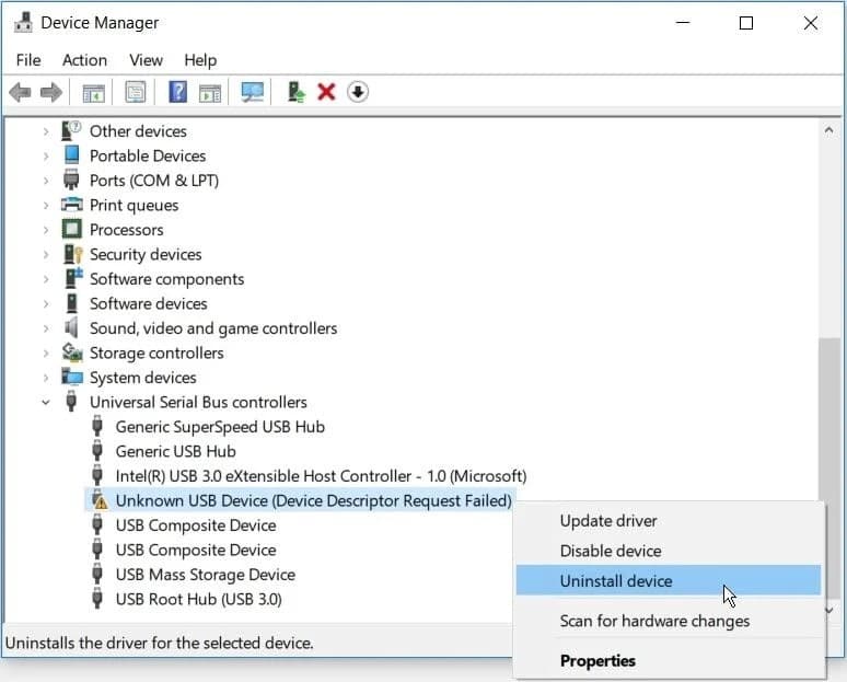 صورة لـ أفضل الطرق لإصلاح خطأ “جهاز USB غير معروف” في Windows | 1nFcG4FCaUxOx6HHZIUSJuw-DzTechs