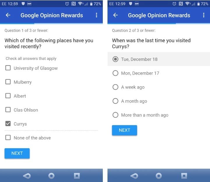 صورة لـ كيفية كسب المزيد من المال باستخدام Google Opinion Rewards | 1xMZo9elE86eJj_TJz5u3JA-DzTechs