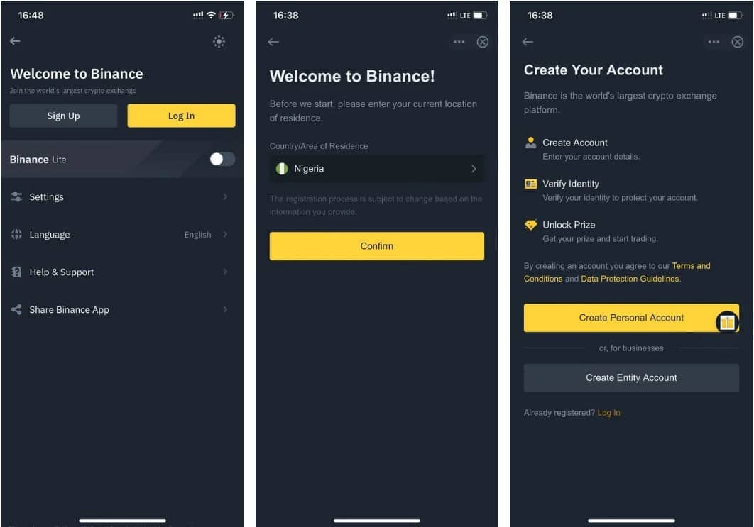 صورة لـ كيفية إنشاء حساب على Binance: دليل خطوة بخطوة | 1V-MHruOqahNzDnpfZScobg-DzTechs