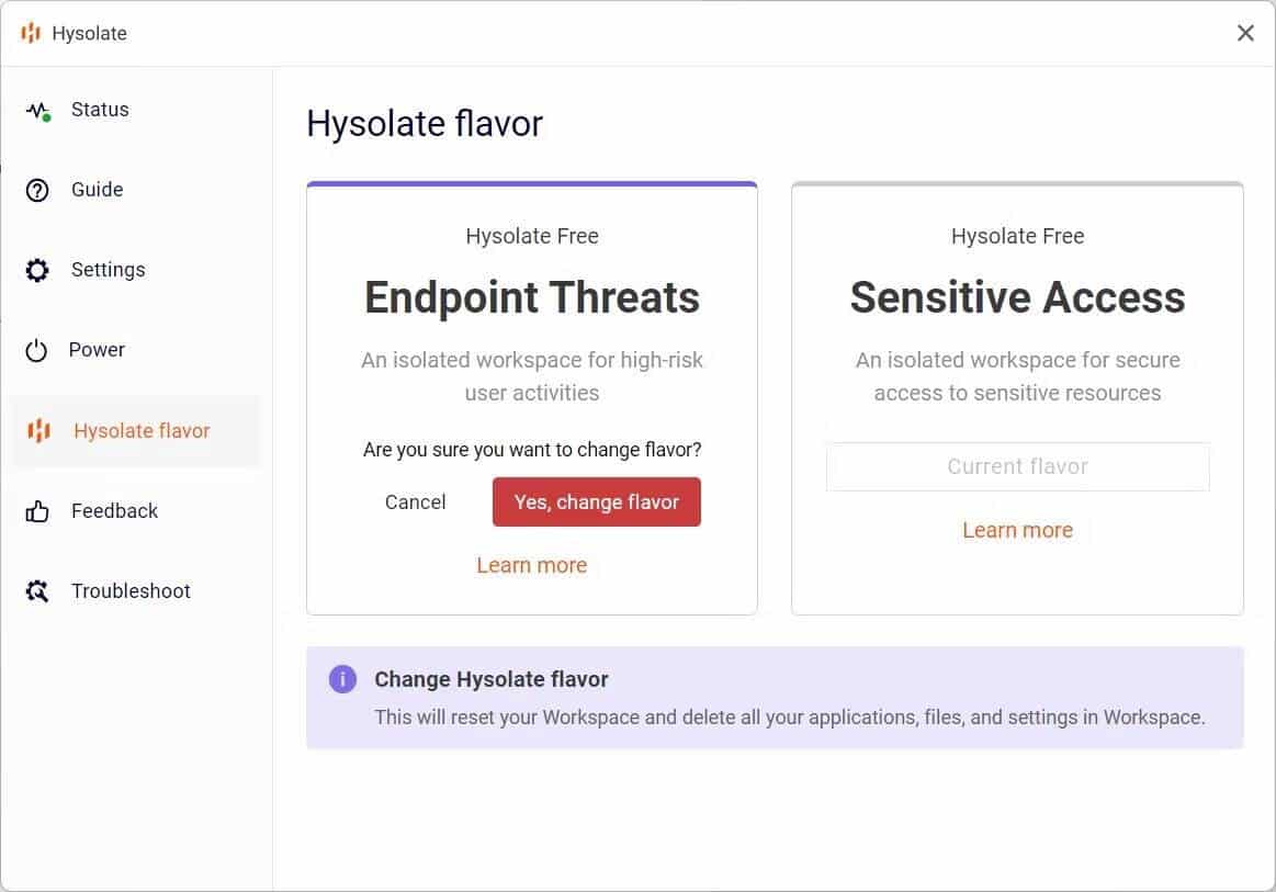 صورة لـ كيفية تشغيل تطبيقات Windows 11 عالية المخاطر في بيئة افتراضية باستخدام Hysolate | 1X6DghB2P5cEMW0n4UfcFog-DzTechs