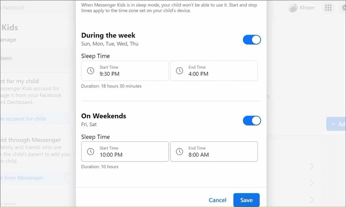 صورة لـ ما هو وضع النوم في Messenger Kids؟ كيفية استخدامه | 1YGbK9aQ6TgdYOj9CXAnGUg-DzTechs