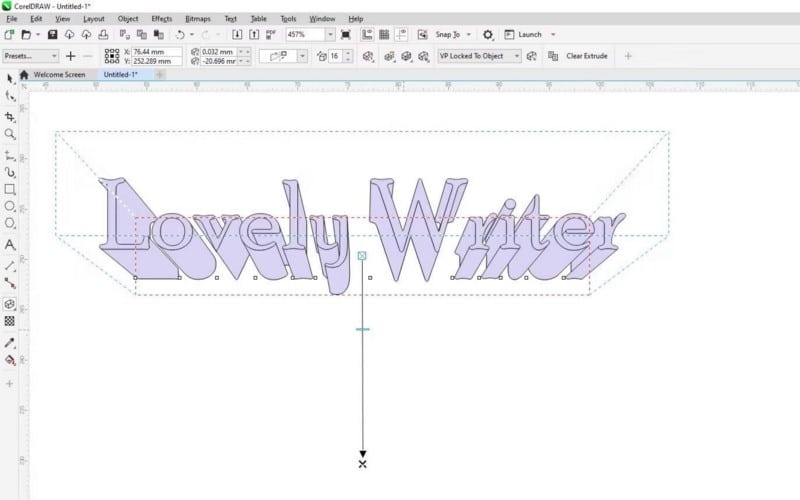 صورة لـ كيفية إنشاء نص ثلاثي الأبعاد في CorelDRAW | 1d6_DBlW2Zhxr0ODOk1QUEQ-DzTechs