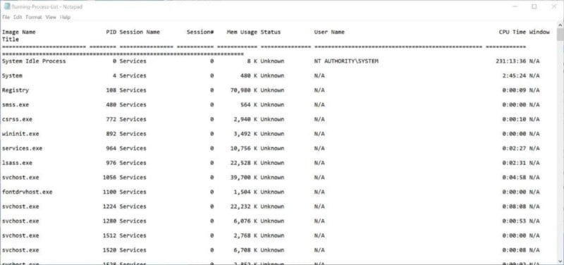 صورة لـ كيفية حفظ قائمة العمليات قيد التشغيل في Windows | 1hNXOo4v8jLgQguWwleesWg-DzTechs