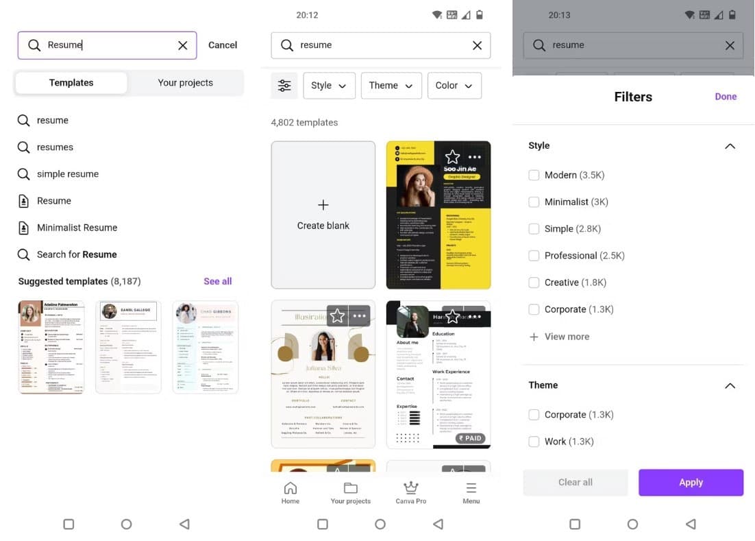 صورة لـ كيفية إنشاء سيرة ذاتية باستخدام تطبيق Canva على الهاتف المحمول | 1ht2EcYgYtBvn8tKMP1obow-DzTechs