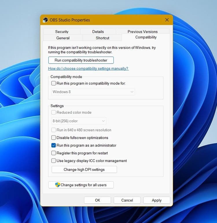 صورة لـ كيفية إصلاح مشكلة الشاشة السوداء لـ OBS Studio على Windows 11 | 1q1-L-B1_rXw34EE4_Op4tQ-DzTechs