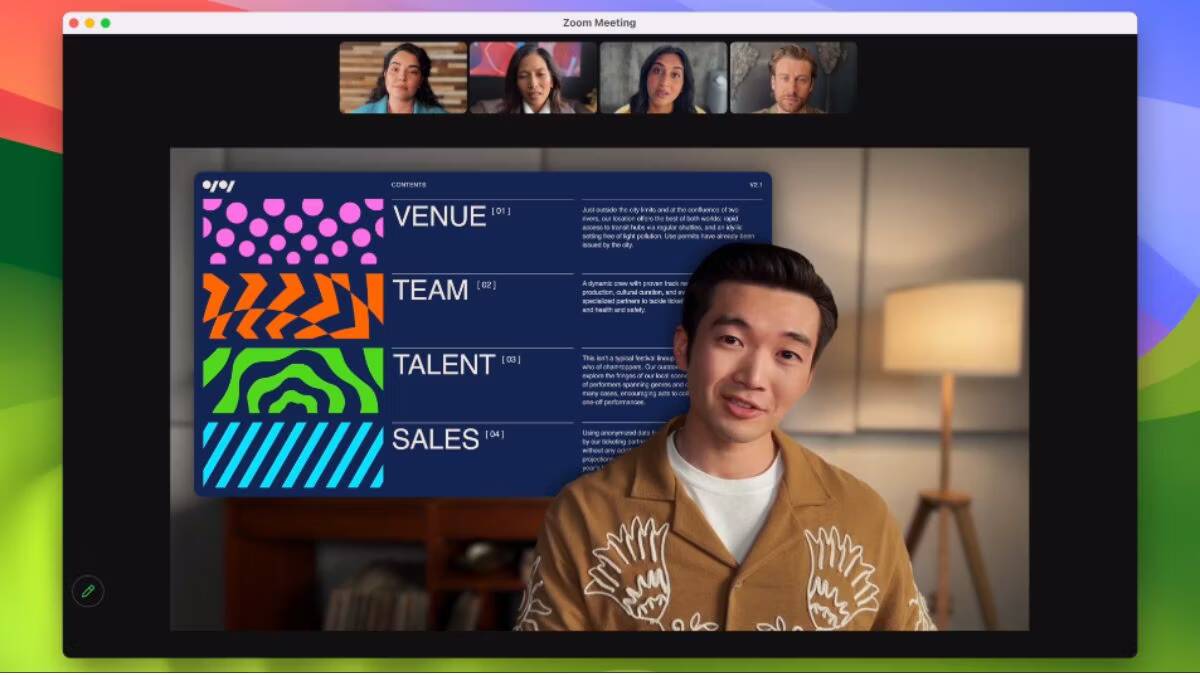 صورة لـ معظم أسباب عدم تثبيت الإصدار التجريبي من macOS Sonoma | presenter-overlay-macos-sonoma