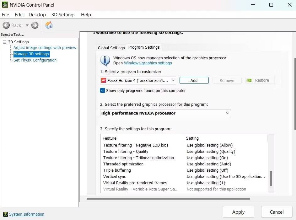 صورة لـ أفضل الطرق لإصلاح تأخر الإستجابة في Forza Horizon 4 وانخفاض FPS على Windows | 1V5LaulHbor1eH7KFYBeqWQ-DzTechs